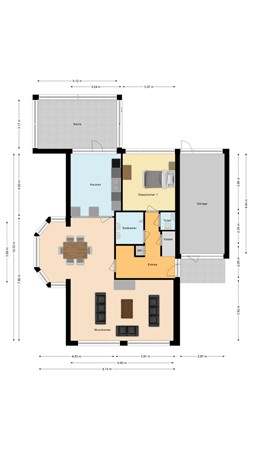 Plattegrond - Frederik Hendrikstraat 18, 7681 GG Vroomshoop - Begane grond.jpg